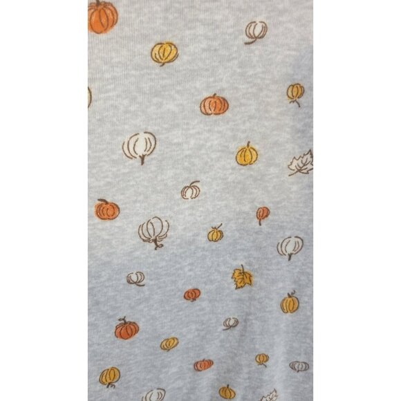 lauren conrad womens pajama set size 4X pumpkin fall print top and pants - Picture 3 of 6